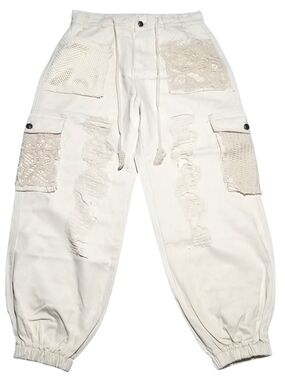 ◾NEW◾WOMEN'S (SIZE S) POL DISTRESSED CARGO JOGGERS